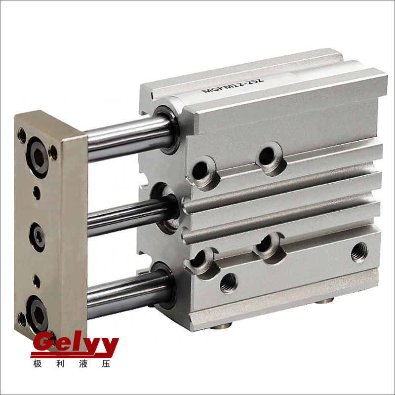 三軸三桿TCM/MGPM25/32/40-50/75/100/200帶導(dǎo)桿薄型阻擋氣動(dòng)缸