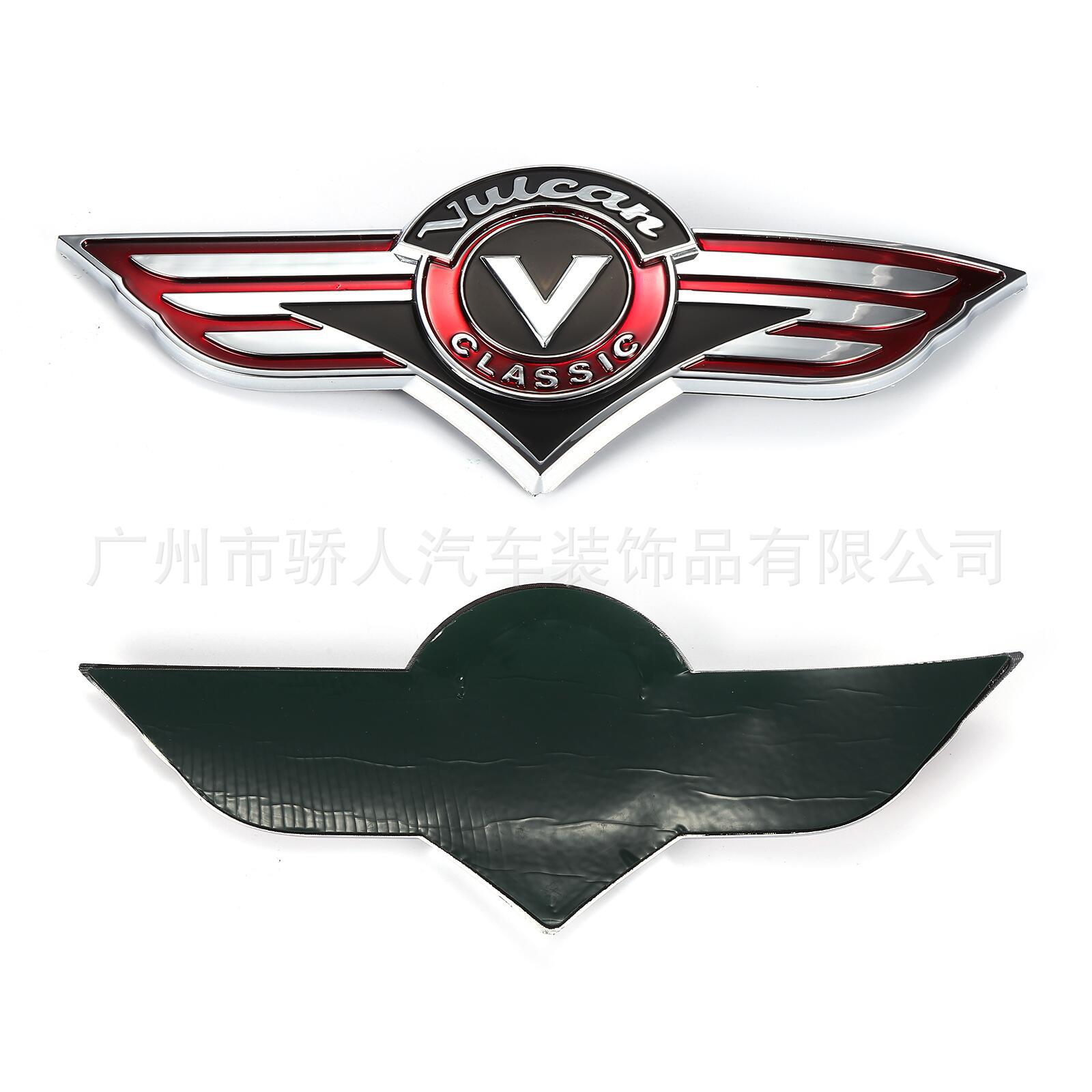 適用于川崎Vulcan火神classic1500摩托車電鍍塑料車貼油箱側(cè)標(biāo)