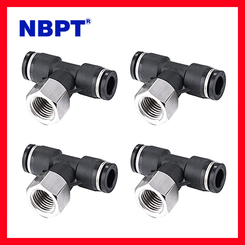 T型內(nèi)螺紋三通氣動(dòng)快速接頭氣管快插接頭氣動(dòng)接頭正三通氣動(dòng)接頭