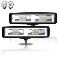 廠家批發(fā)汽車LED工作燈12V/24V一字形6英寸16燈 48W 改裝輔助射燈