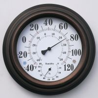 20CM-仿古烤漆鐵殼溫濕度計(jì)（美制表盤(pán)）