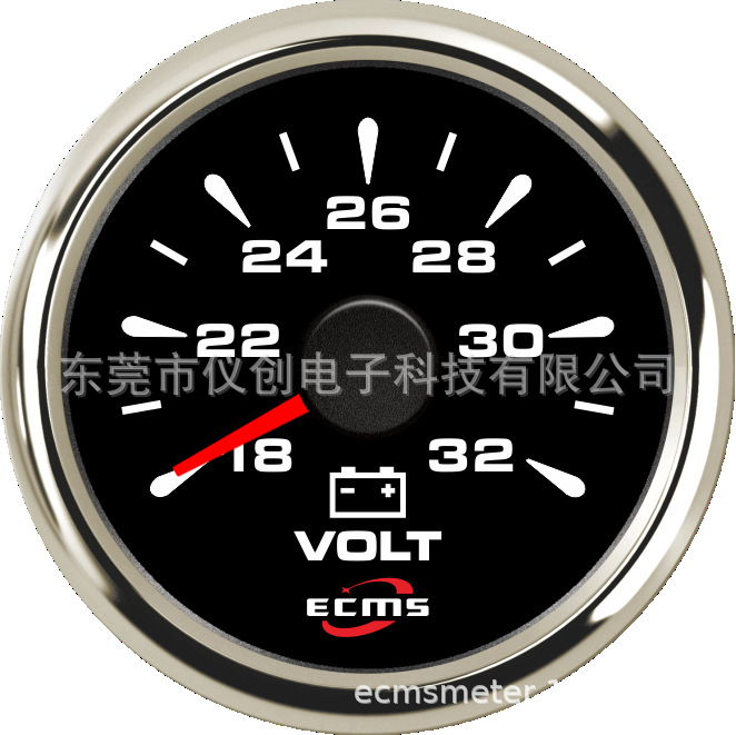指針電壓表18-32V 房車游艇 多彩背光