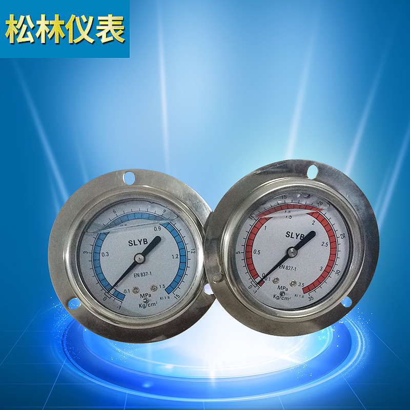 不銹鋼冷媒充油高低壓力表 汽車空調(diào)加氟冷媒表 防震徑向冷媒表組