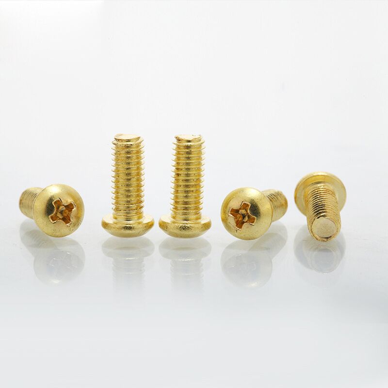 燈飾螺絲 電鍍泳金色螺絲十字圓頭機(jī)絲 盤頭元頭機(jī)螺釘M3M4M5