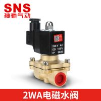 sns神馳氣動(dòng)2WA電磁閥水閥電磁開關(guān)閥水220v常閉電磁水閥