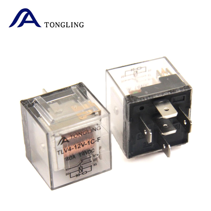 12VDC汽車?yán)^電器40A小體積一組轉(zhuǎn)換5腳JD1912汽車轉(zhuǎn)向燈繼電器