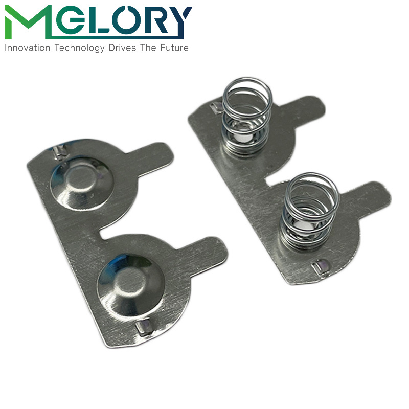 18650鋰電池彈簧連接片正負(fù)極鋰電池單雙彈簧接觸片電池彈片沖壓