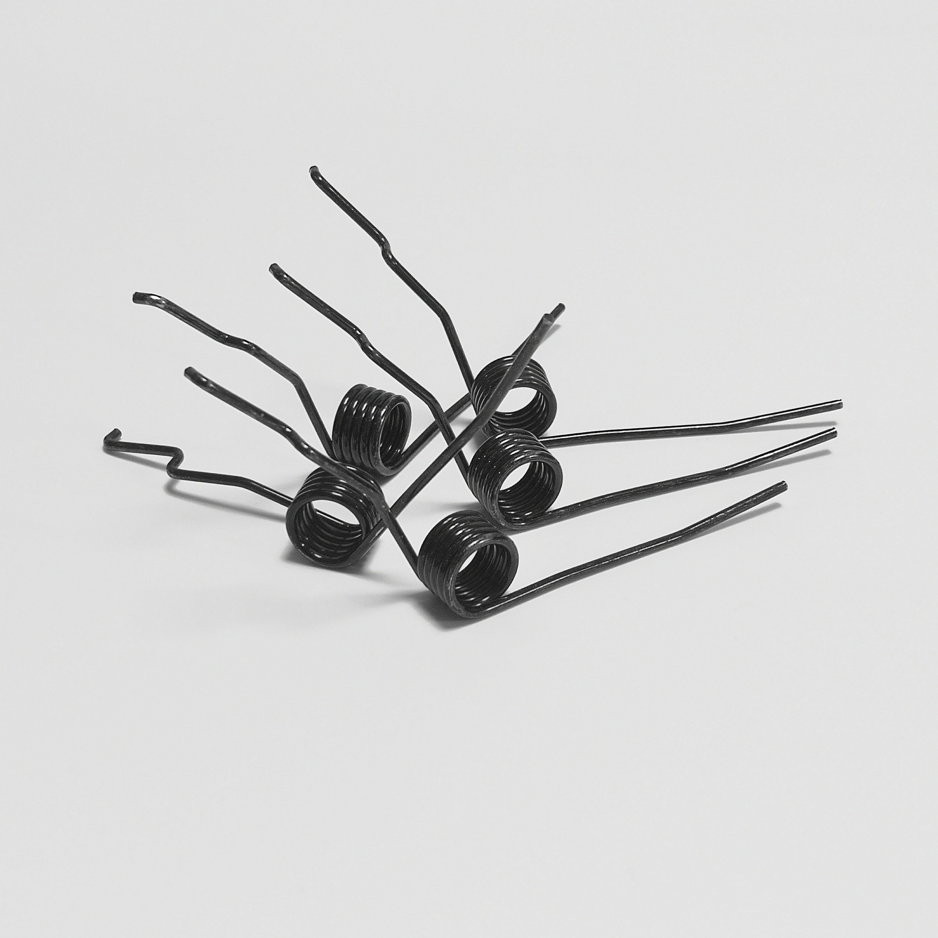 供應雙扭轉燈飾彈簧 強力夾子風扇彈簧 金屬塑料夾子彈簧加工定制