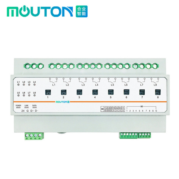 智能照明控制開關(guān) 6路20A繼電器控制模塊 集中控制系統(tǒng)調(diào)光系統(tǒng)