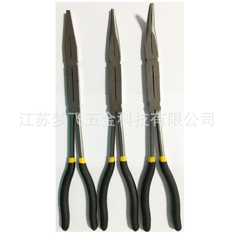 13寸雙關節(jié)加長鉗子平嘴鉗尖嘴鉗彎嘴鉗 釣魚鉗修理鉗平口鉗廠家