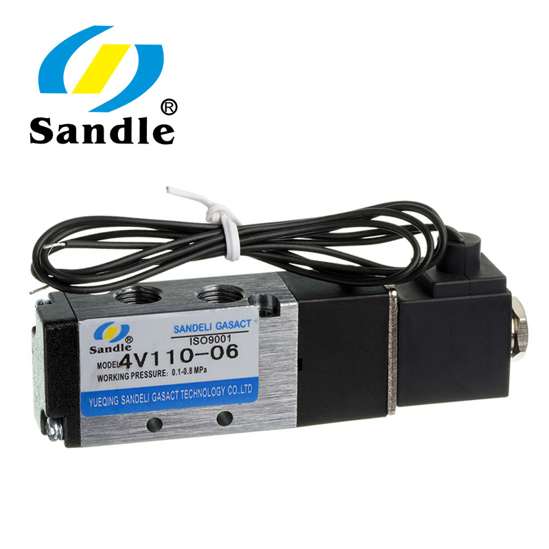 三德利氣動(dòng) 亞德客型電磁閥4V110-06電磁閥 24/220V 二位五通電磁