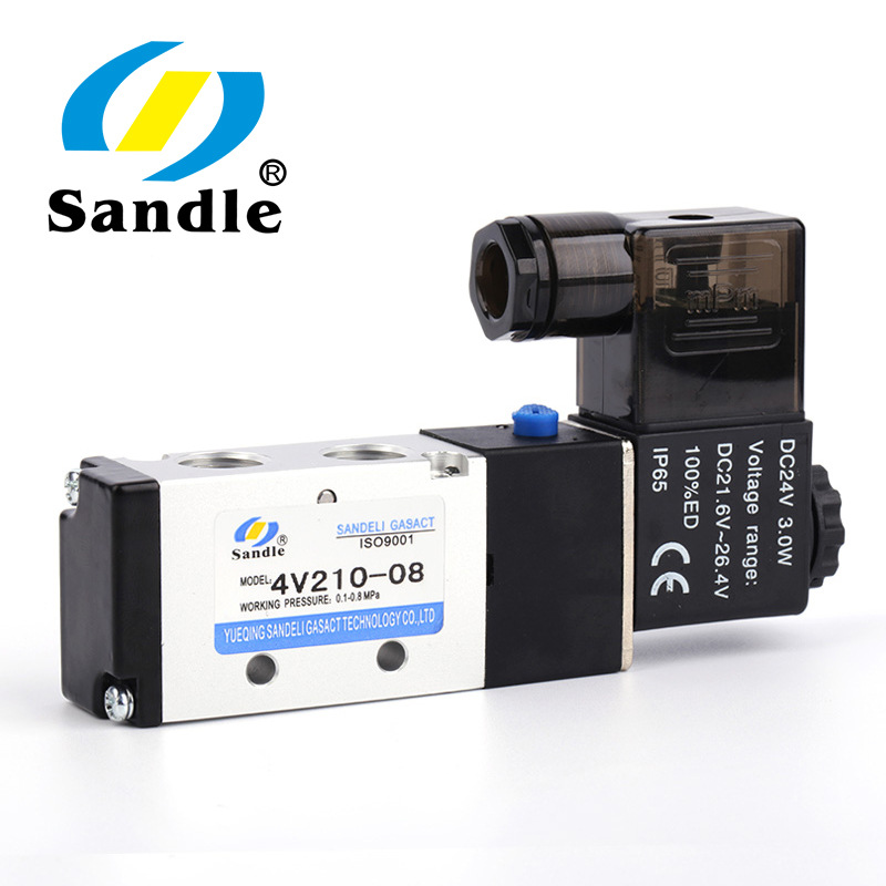三德利氣動(dòng) 亞德客型電磁閥4V210-08電磁閥 24/220V 二位五通電磁