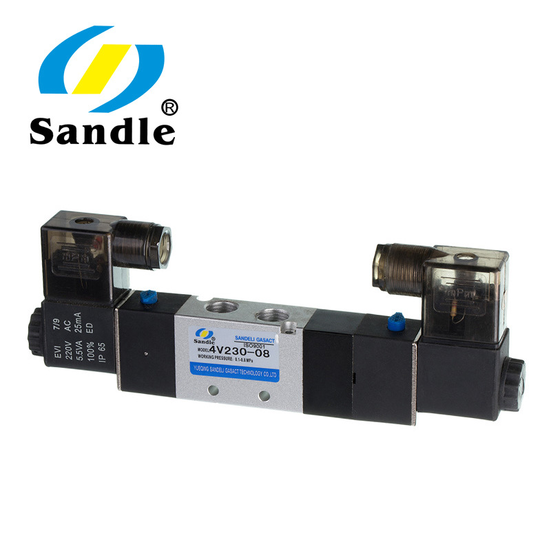 三德利氣動(dòng) 亞德客型電磁閥4V230-08電磁閥 24/220V 二位五通電磁