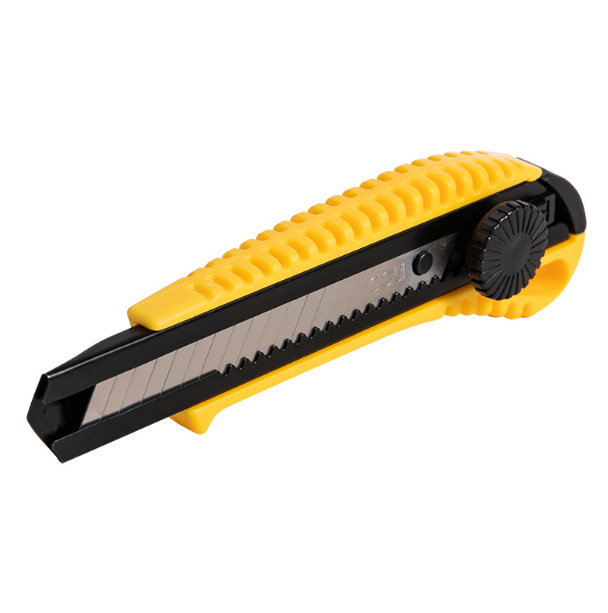 得力工具 18mm大號(hào)旋緊式塑柄美工刀墻紙刀工業(yè)用手工裁剪 DL003A