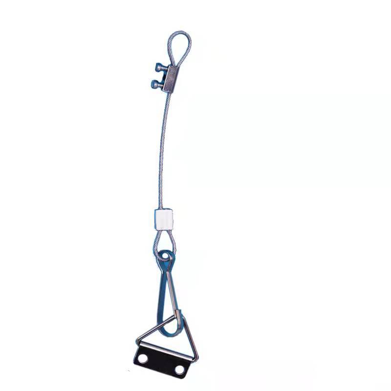 大量供應LED燈飾配件不銹鋼絲鋁套小鎖頭朱膽扣吊線