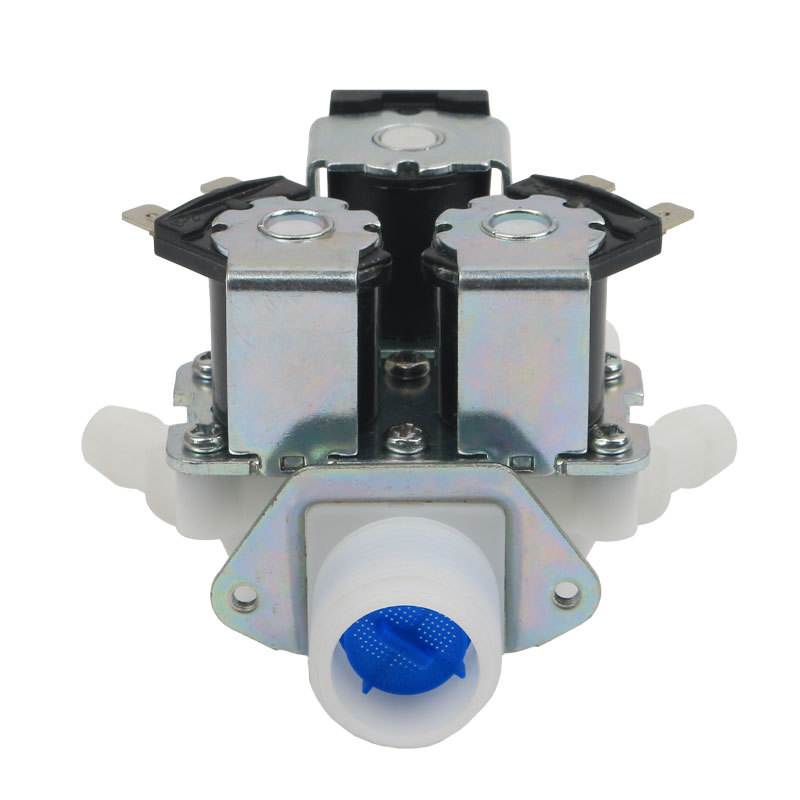 廠家銷售 一進(jìn)三通咖啡飲料開(kāi)水機(jī)進(jìn)水放水耐溫食品級(jí) 電磁閥