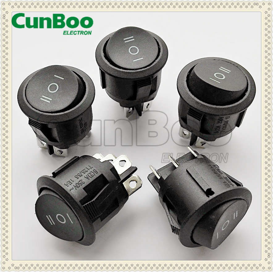 廠家直銷圓形船型開關(guān)6腳兩檔三檔單復(fù)位原汁機(jī)開關(guān)/榨汁機(jī)開關(guān)