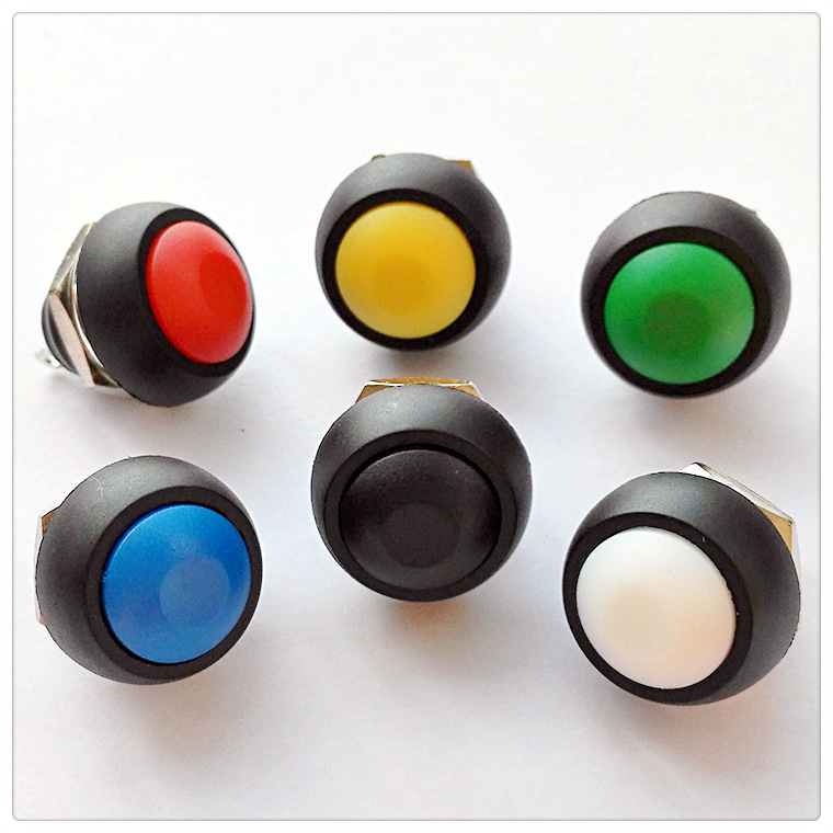 12MM防水按鈕/PBS-33B按鈕/按鍵/輕觸/微動(dòng)開關(guān)戶外防水按鈕
