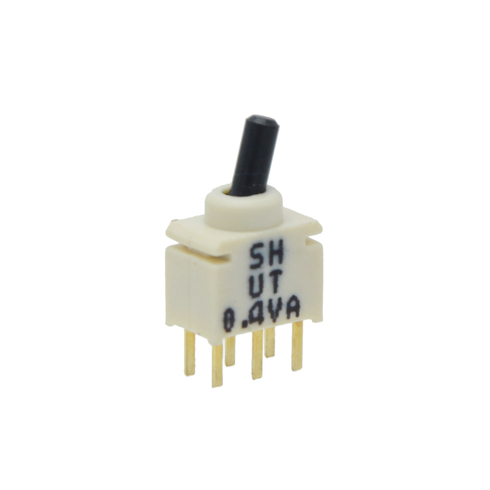 臺(tái)灣SH鈕子開關(guān) UT系列 小型迷你開關(guān) 白色黑柄