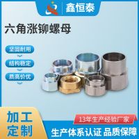 廠家批發(fā) 鐵銷彈墊六角漲鉚螺母 圓形臺(tái)階螺母不銹鋼壓鉚螺母螺帽