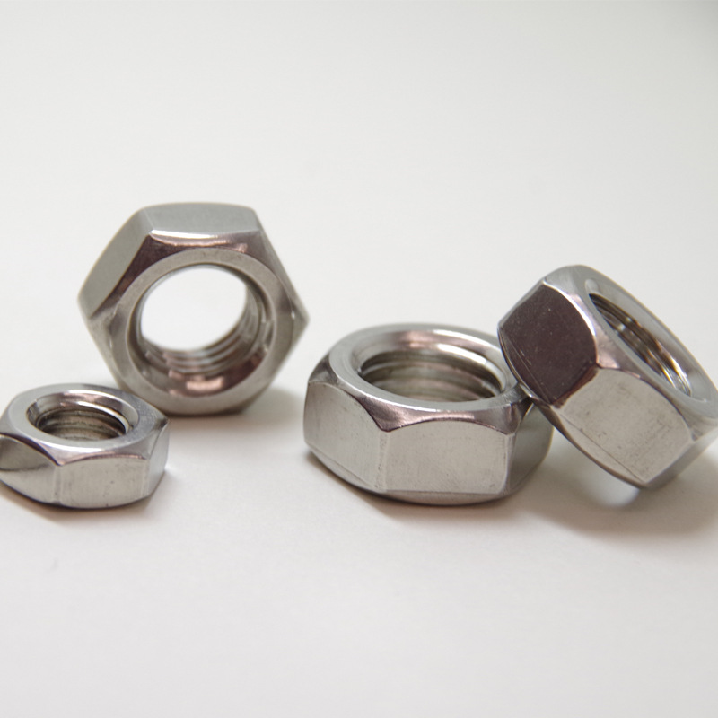 304/316不銹鋼螺母六角螺帽螺絲帽大全M5M6M8M10M12M14六角螺母