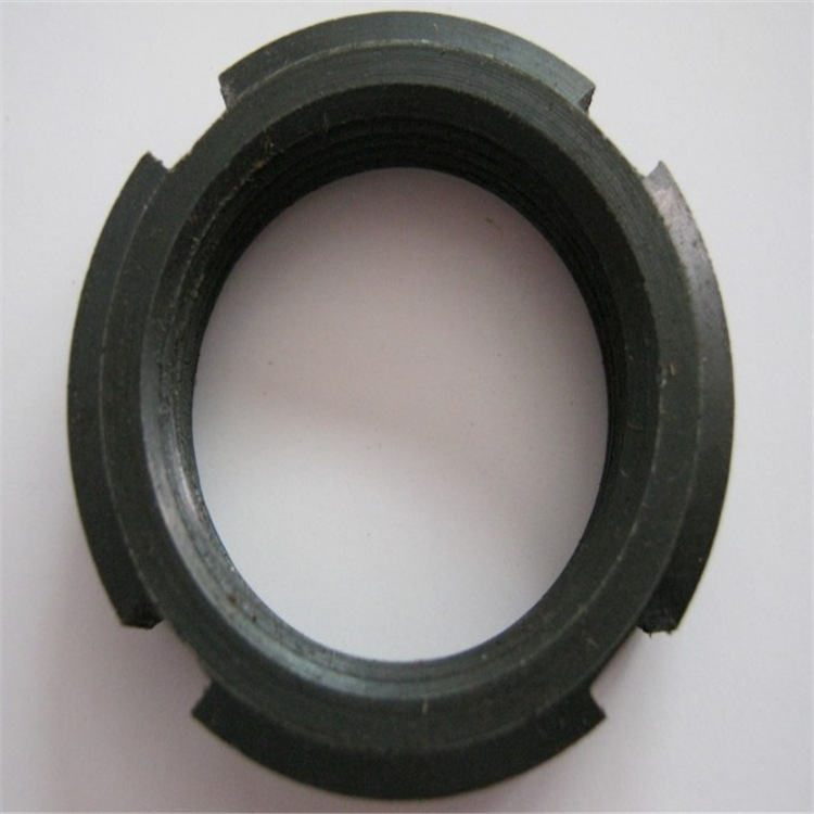 圓螺母 止退螺母 開槽鎖緊螺帽 8.8級 配套止動墊圈