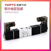 亞德客型4V130C/E/P電磁閥220V氣動控制閥24V換向閥110V三位