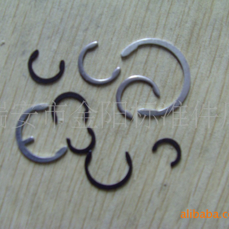 生產(chǎn)多款E形夾緊擋圈 C型擋圈 C型彈性卡環(huán) 開口卡簧卡環(huán)廠家