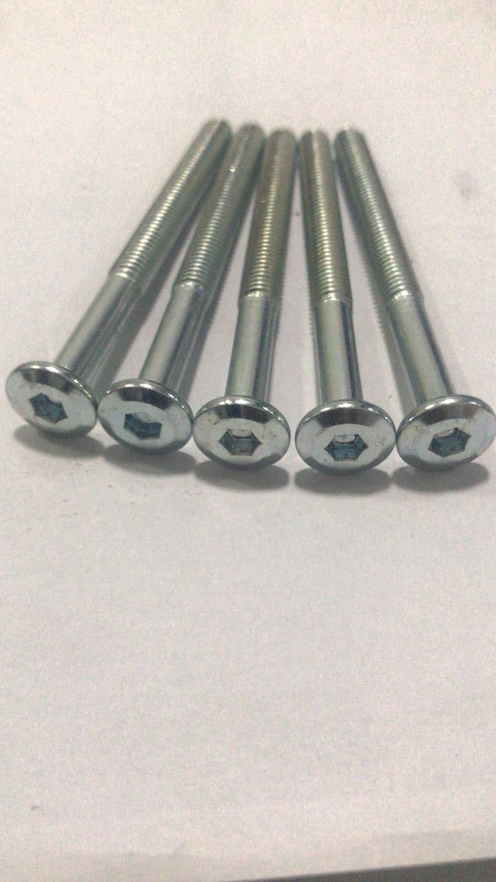 現(xiàn)貨供應M6 M8倒邊平頭 內(nèi)六角螺桿 家具連接螺絲 非標螺釘25KG