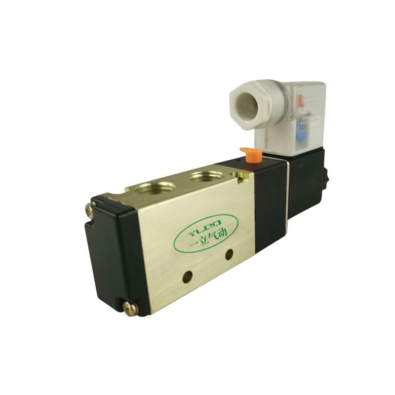 氣動電磁閥4v210-08二位五通24V氣缸換向氣閥電閥220V電磁控制閥