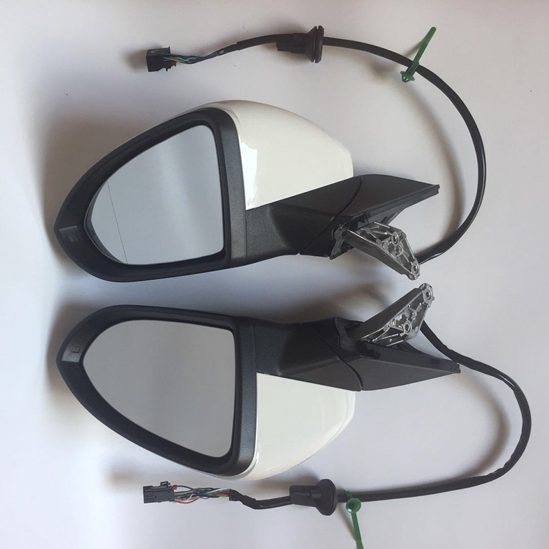 適用高爾夫倒車(chē)鏡 白色底漆反光倒車(chē)盲點(diǎn)輔助鏡 凌渡倒車(chē)后視鏡片