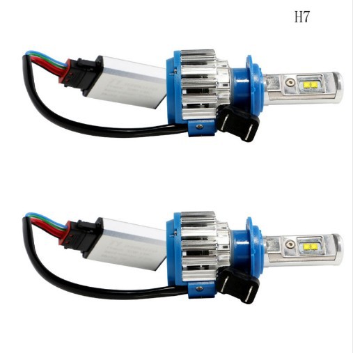 跨境專供新款T1汽車led前大燈 高亮快啟強光LED改裝燈泡H1 H4 H7