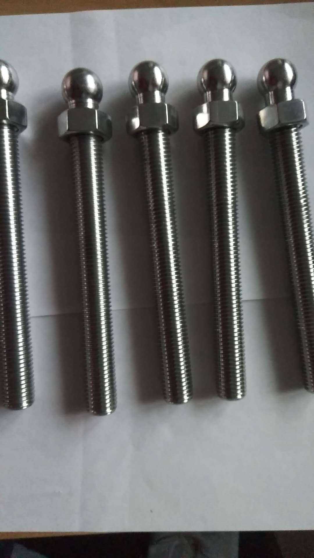不銹鋼316球頭螺絲 機(jī)器人關(guān)節(jié)螺桿 一體式球頭螺栓 304不銹鋼球