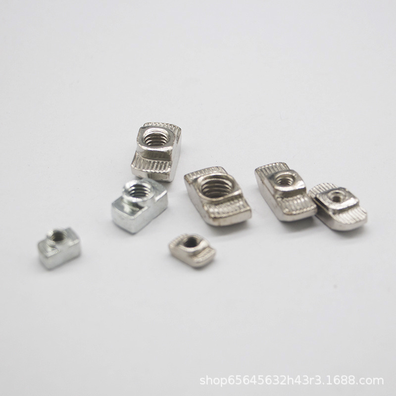 國標(biāo)歐標(biāo)后置T型螺母鋁型材配件船型凸型緊固件15-20-30-40-45