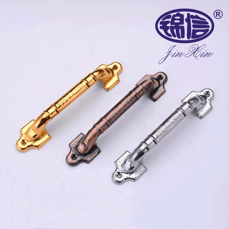 歐式新款式電鍍紅古拉手銀色古銅鐵拉手門(mén)窗拉手抽屜拉手櫥窗拉手