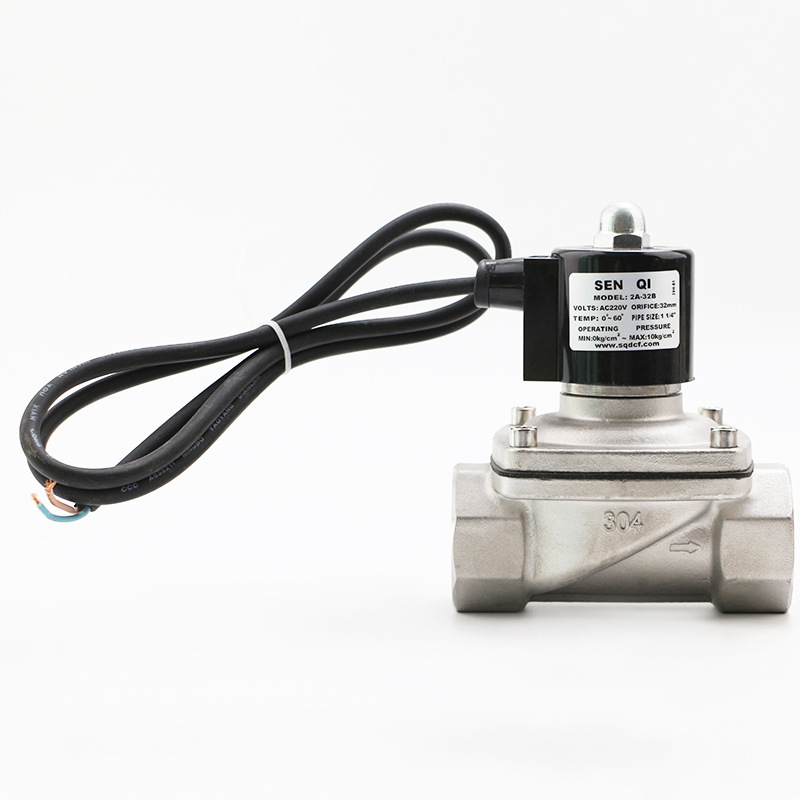 水下電磁閥氣動開關(guān)AC220V DC24V不銹鋼常閉閥門開關(guān)控制閥進水閥