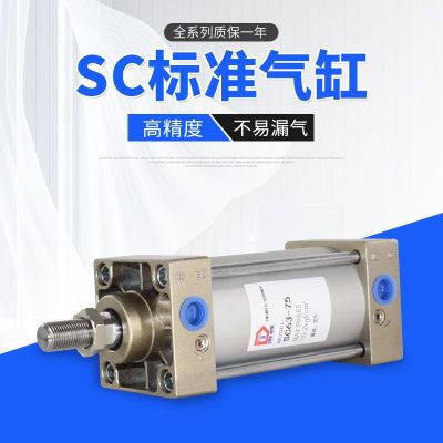 標(biāo)準(zhǔn)氣缸小型氣動(dòng)大推力雙向SC32X40X50X63X80X100X/*125X150X200