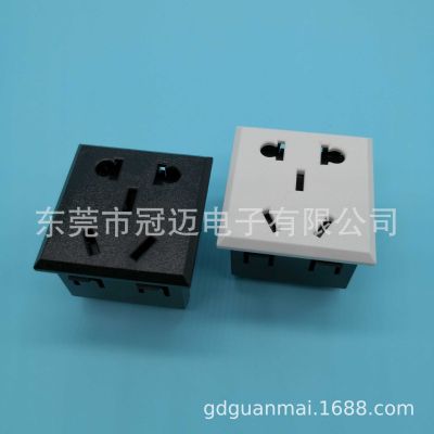 FT-001 五孔插座 鎖螺絲式接線 黑 白色 移動電源模塊 排插 中規(guī)