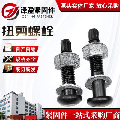 扭剪螺栓 高強(qiáng)度扭剪絲 扭剪型螺栓 鋼結(jié)構(gòu)扭剪連接副大六角螺絲