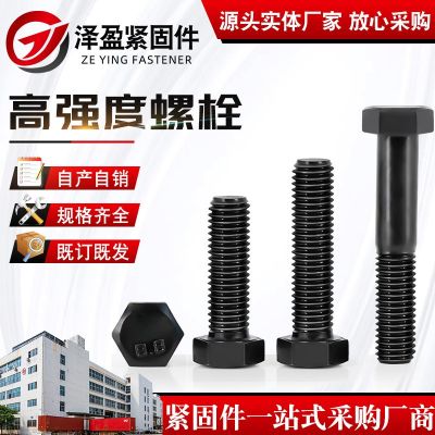 高強(qiáng)度螺栓 外六角螺栓 外六角螺絲 高強(qiáng)度8.8級10.9級12.9級螺栓