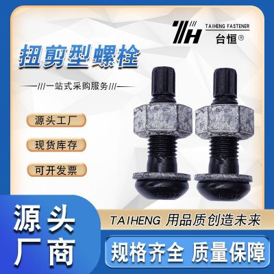 10.9級鋼結(jié)構(gòu)扭剪螺絲廠家可定制高強度半圓頭扭剪型螺栓現(xiàn) 貨高強