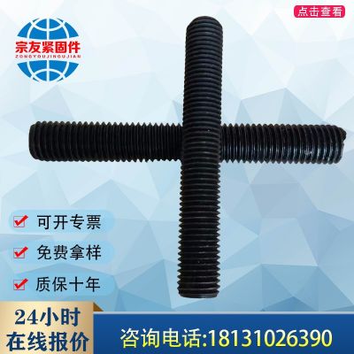 雙頭螺絲4.8/8.8級(jí)高強(qiáng)度螺栓35Crmo現(xiàn)貨鋼全螺紋螺柱全牙45#螺栓