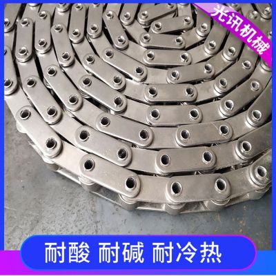 廠家304不銹鋼鏈傳動用雙節(jié)距滾子鏈 38.1雙節(jié)距空心鏈鏈條