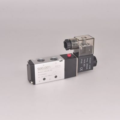 廠家供應(yīng)24v220v二位五通控制閥4V210-08/4V320-10氣動電磁閥
