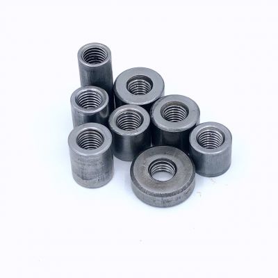 鐵本色加長(zhǎng)圓柱螺母M8通孔外徑16內(nèi)螺紋長(zhǎng)螺母圓柱焊接螺母