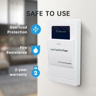 酒店插卡取電開關(guān)低頻高配感應(yīng)美標(biāo)插卡取電帶延時(shí)斷電墻壁開關(guān)