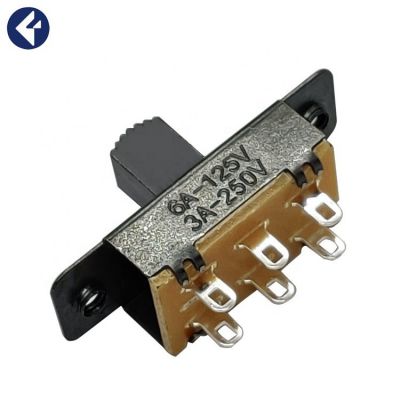 供應(yīng) SS23F19大電流三檔拔動開關(guān) 6腳3檔暖腳墊22K28波動風(fēng)筒開關(guān)