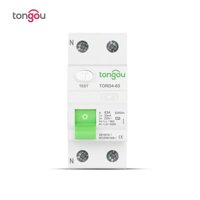 TONGOU【跨境電商專(zhuān)供】2P 63A 30mA漏電保護(hù)斷路器 廠家直銷(xiāo)TORD4