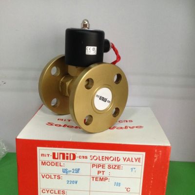 供應(yīng)臺(tái)灣UNID高溫用法蘭口銅材質(zhì)電磁閥US-F系列