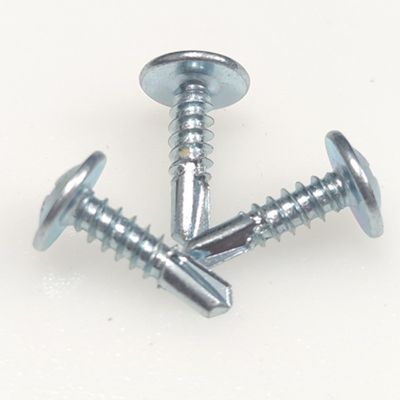 大扁頭鉆尾螺絲帶墊自攻螺絲自攻自鉆打彩鋼瓦鍍鋅圓頭華司燕尾